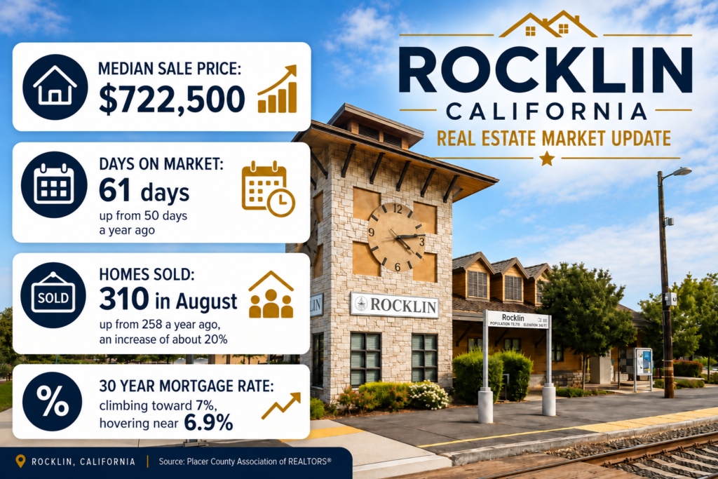 Rocklin real estate market report, August 2026
