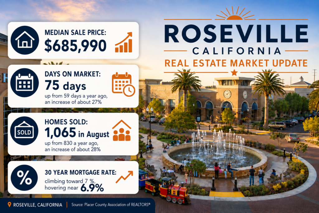 Roseville real estate market report, August 2026